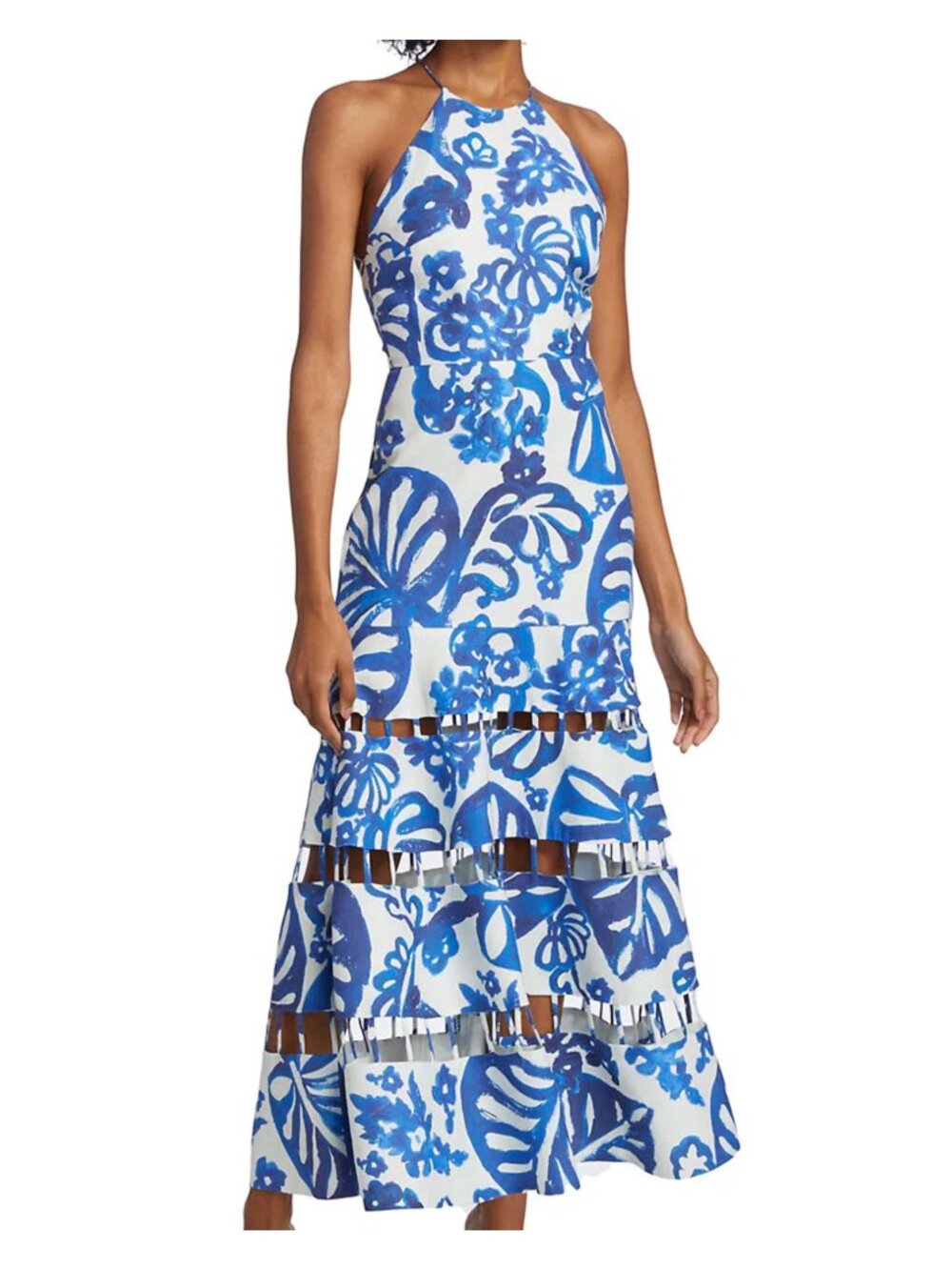 Alexis Klein Blue Sebina Dress Size Large